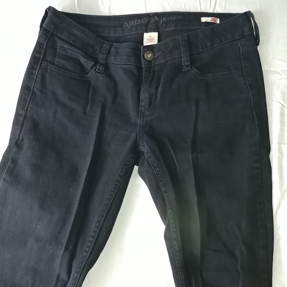 Arizona Black Jeans Super Skinny Juniors Size 5